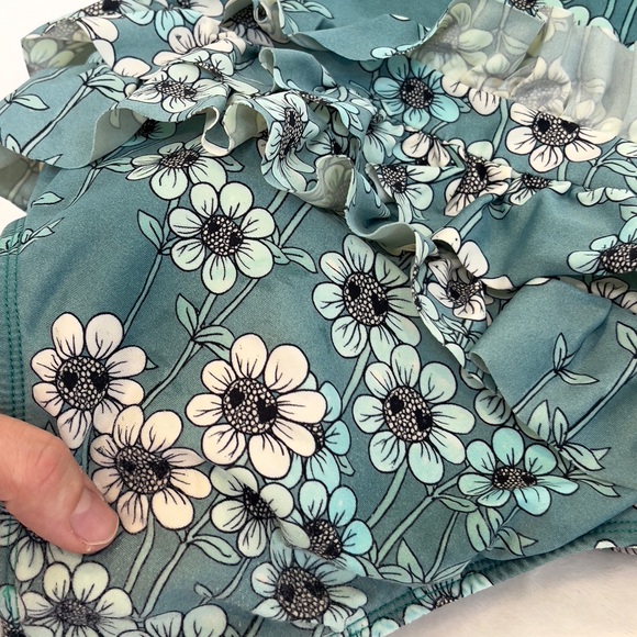 Mini Rodini Floral Ruffle Swimsuit - Picture 4 of 5